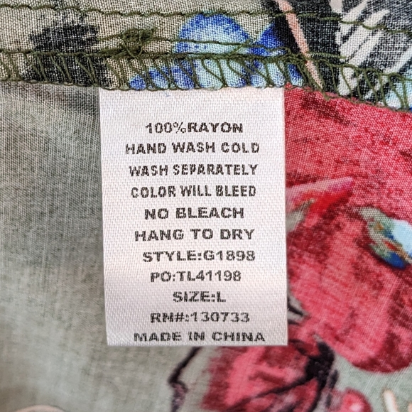 Umgee Green Boho Floral Babydoll Swing Dress With Bell Sleeves - Picture 5 of 5